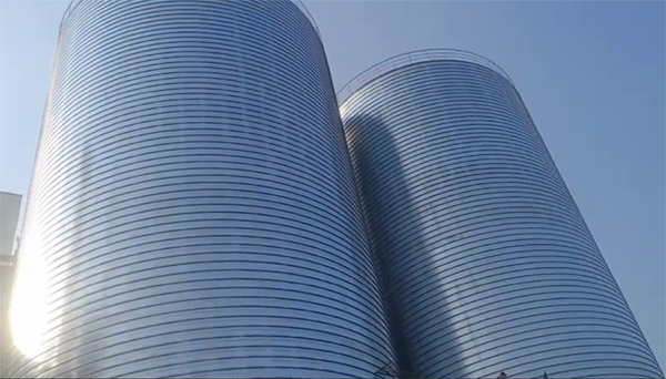 石碌镇2座混凝土高架卷板仓